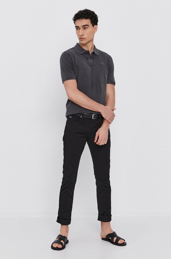 Nohavice Emporio Armani 8N1J06.1GN0Z čierna AA00
