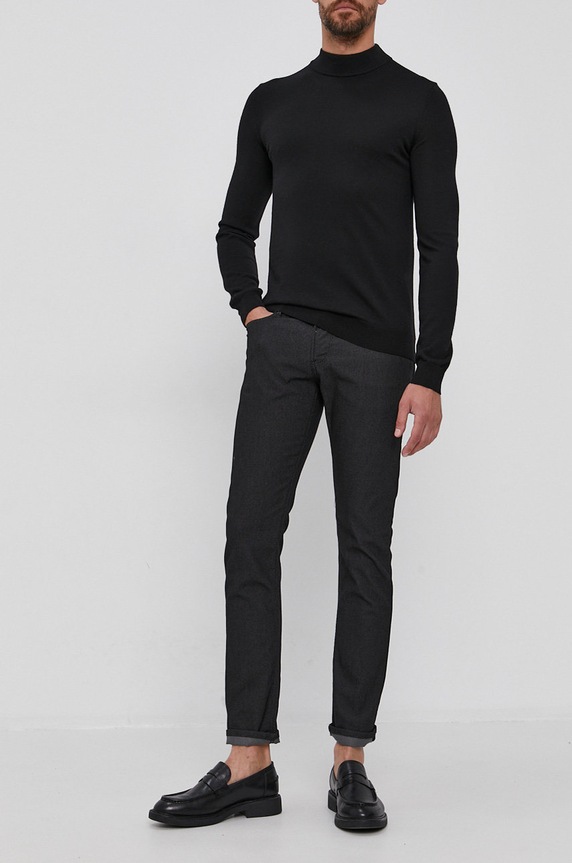 Emporio Armani nadrág sima fekete 8N1J06.1N2NZ.NOS