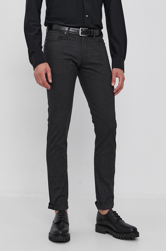 Nohavice Emporio Armani čierna 8N1J06.1NF5Z