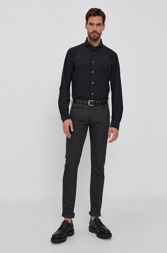 Nohavice Emporio Armani 8N1J06.1NF5Z čierna AA00
