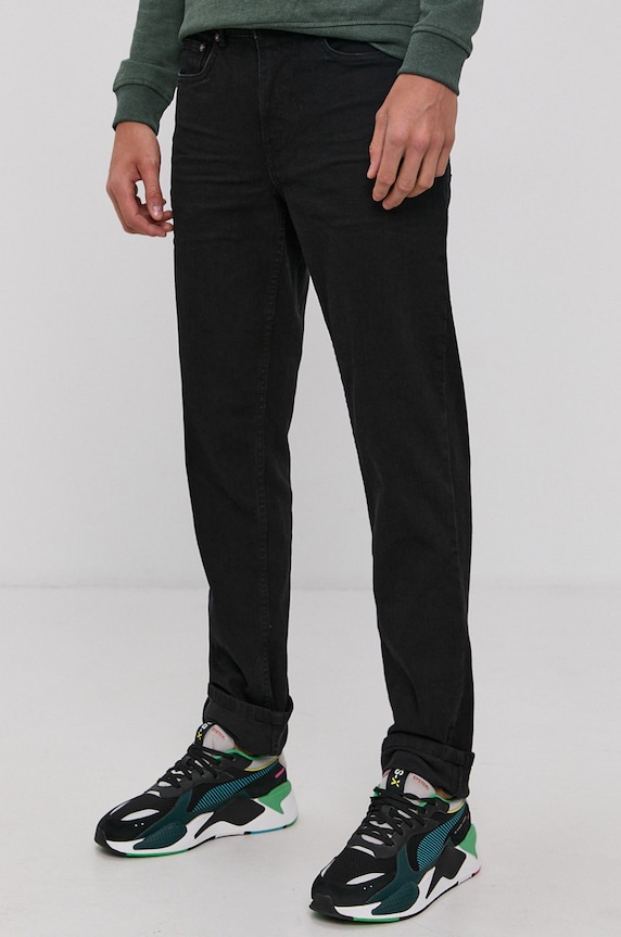 Solid Jeansy czarny 21104851.700035