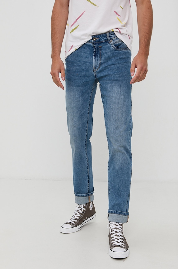 Solid Jeansy niebieski 21104845.700027