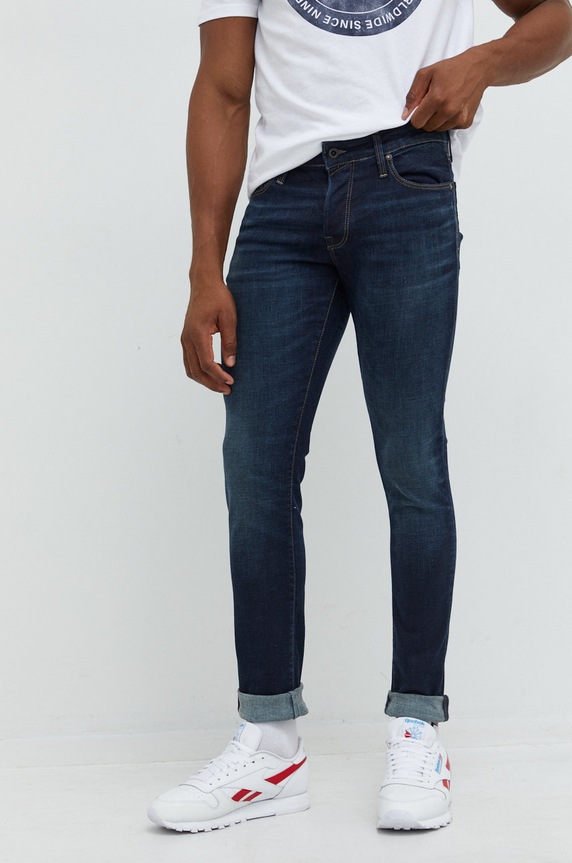Džíny Jack & Jones Jjiglenn námořnická modř 12217125.BlueDenim