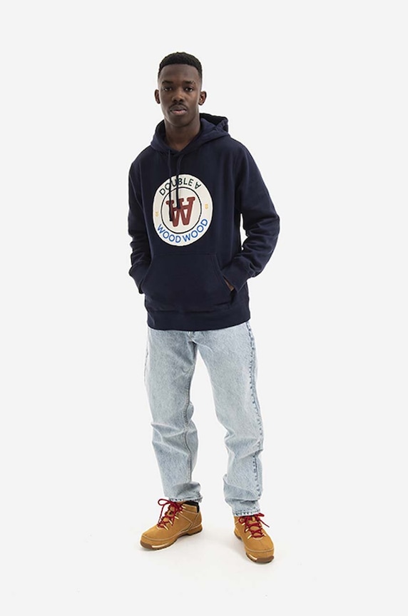 Wood Wood jeans din bumbac Sol Rigid Denim Slim Fit 12215802.7051 albastru AA00