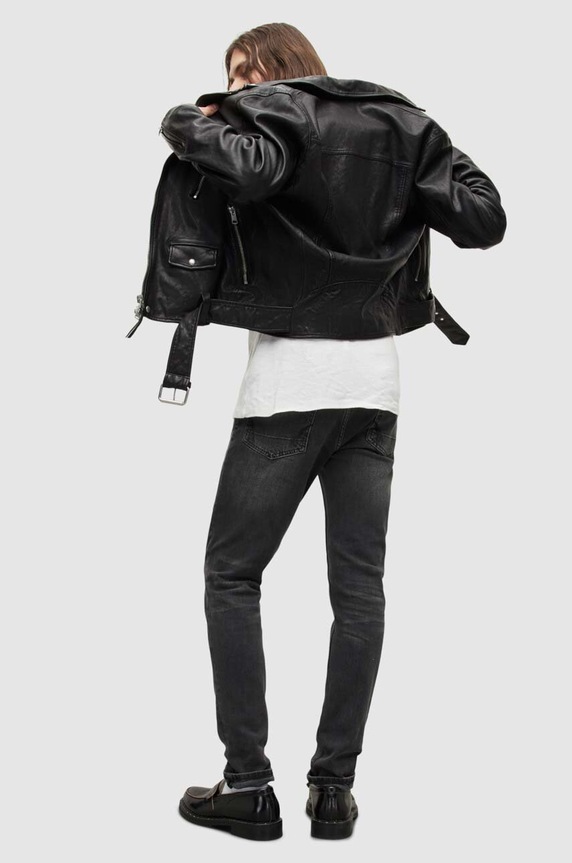 Τζιν παντελόνι AllSaints μαύρο ME063W