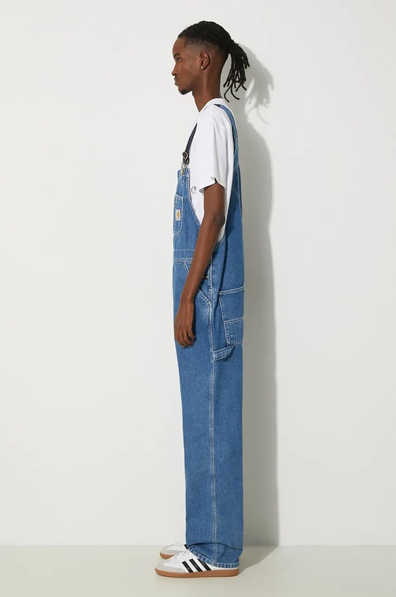Carhartt WIP cotton overalls Bib Overall I022946 blue AW25