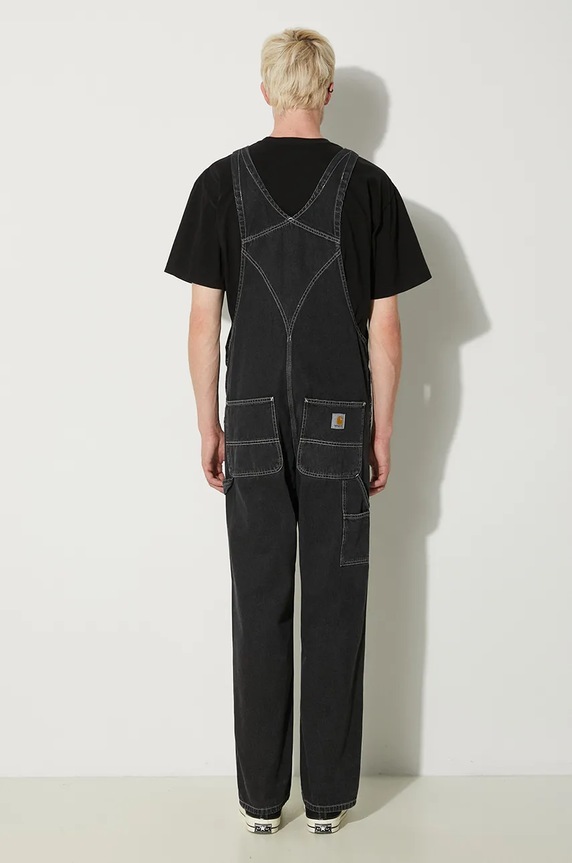 Carhartt WIP cotton overalls black I022946