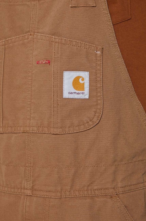 Carhartt WIP denim overalls brown I026462.HZ02