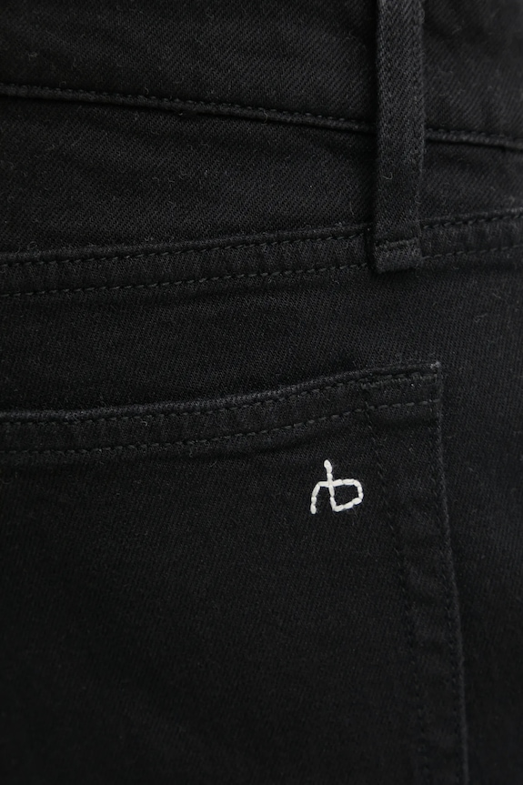 Τζιν παντελόνι Rag & Bone μαύρο MED22H1215FHBL