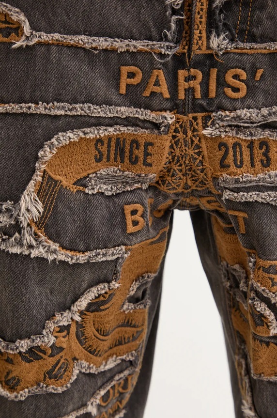 Τζιν παντελόνι Y/Project EVERGREEN PARIS' BEST PATCH JEANS 207PA005