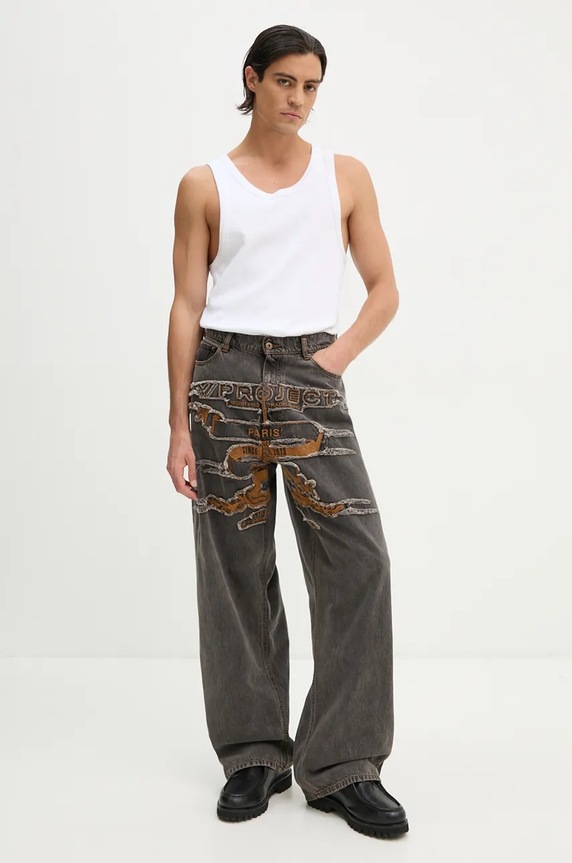 Τζιν παντελόνι Y/Project EVERGREEN PARIS' BEST PATCH JEANS 207PA005