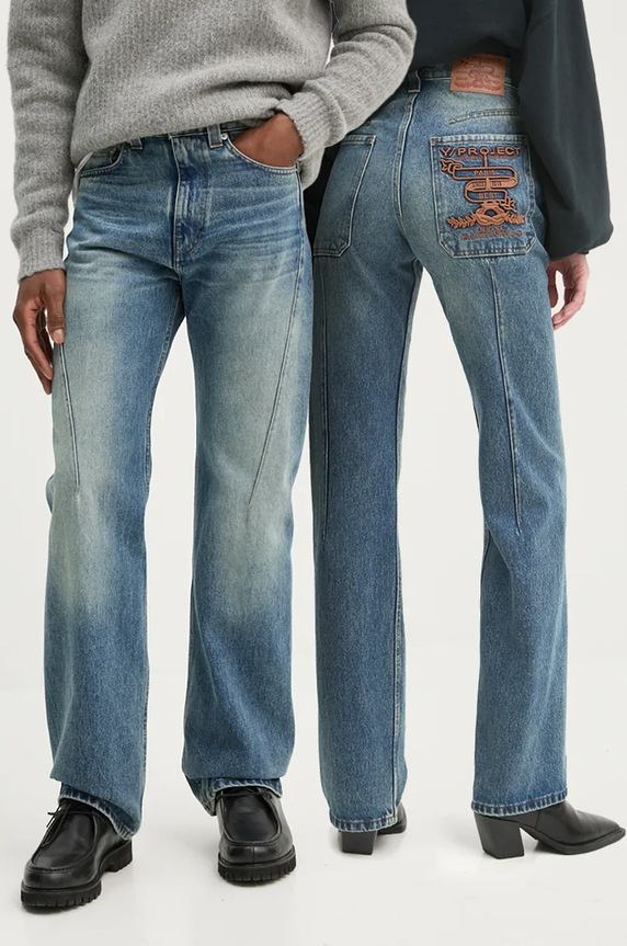 Rifle Y/Project EVERGREEN PARIS' BEST JEANS Planet friendly modrá 207PA002