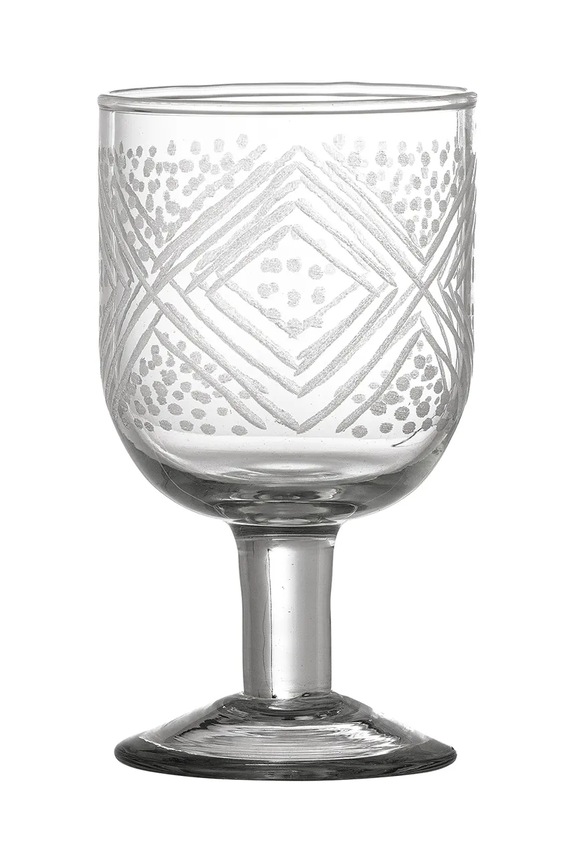 Čaša za vino Bloomingville Kiyomi 230 ml transparentna 82068196