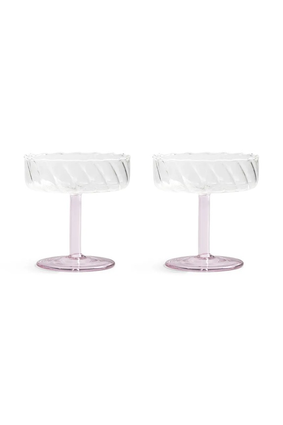 Sklenice na šampaňské &k amsterdam 2-pack růžová 347.07
