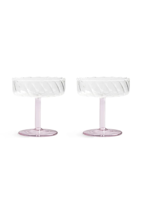 Sklenice na šampaňské &k amsterdam 2-pack růžová 347.07