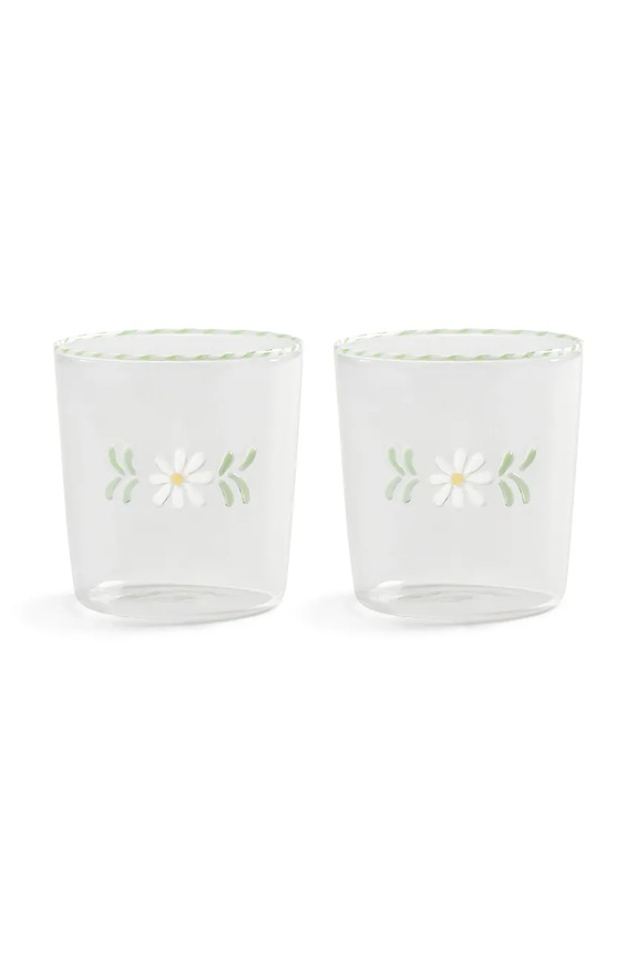 Komplet kozarcev &k amsterdam flora white 300 ml 2-pack transparentna 361.01