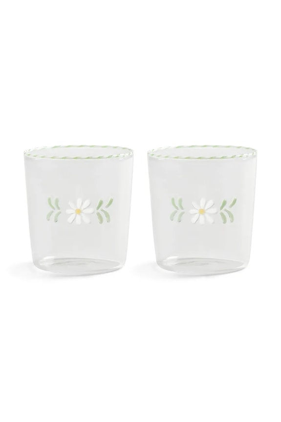 Komplet kozarcev &k amsterdam flora white 300 ml 2-pack transparentna 361.01