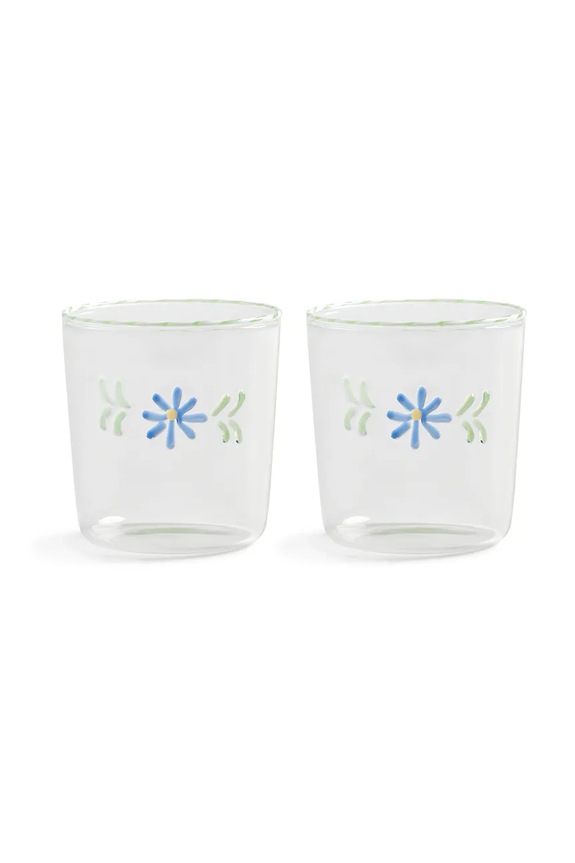 Komplet kozarcev &k amsterdam flora blue 300 ml 2-pack transparentna 361.03