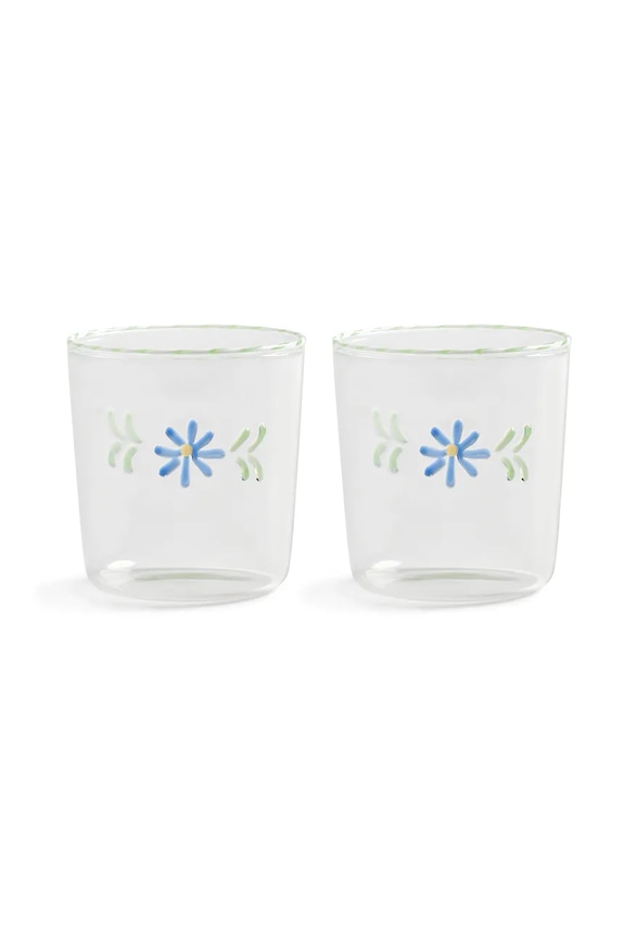 Komplet kozarcev &k amsterdam flora blue 300 ml 2-pack transparentna 361.03