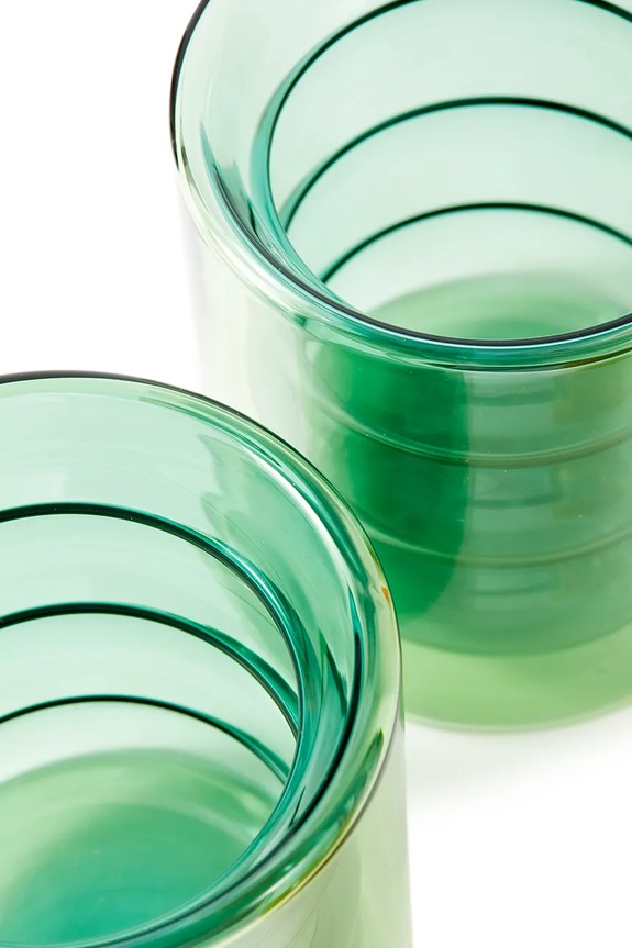 Κουζίνα και μπαρ Ποτήρι Pols Potten 250 ml 2-pack 140.230.199 τιρκουάζ