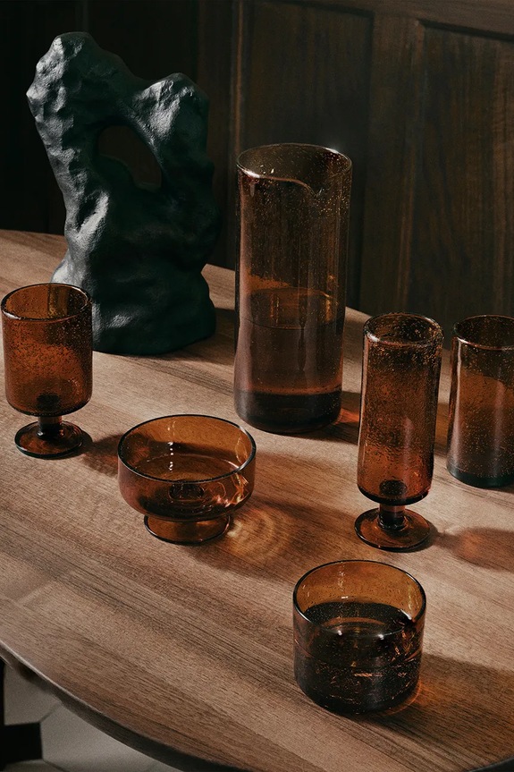 Κουζίνα και μπαρ Ποτήρι σαμπάνιας ferm LIVING Oli Champagne 220 ml 1104266690 κίτρινο