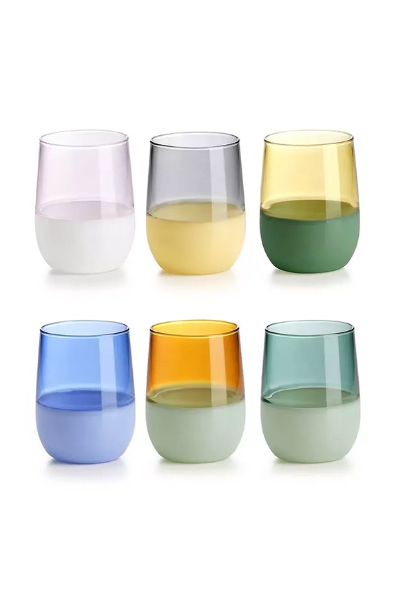 Komplet kozarcev IVV 300 ml 6-pack pisana 8807.1