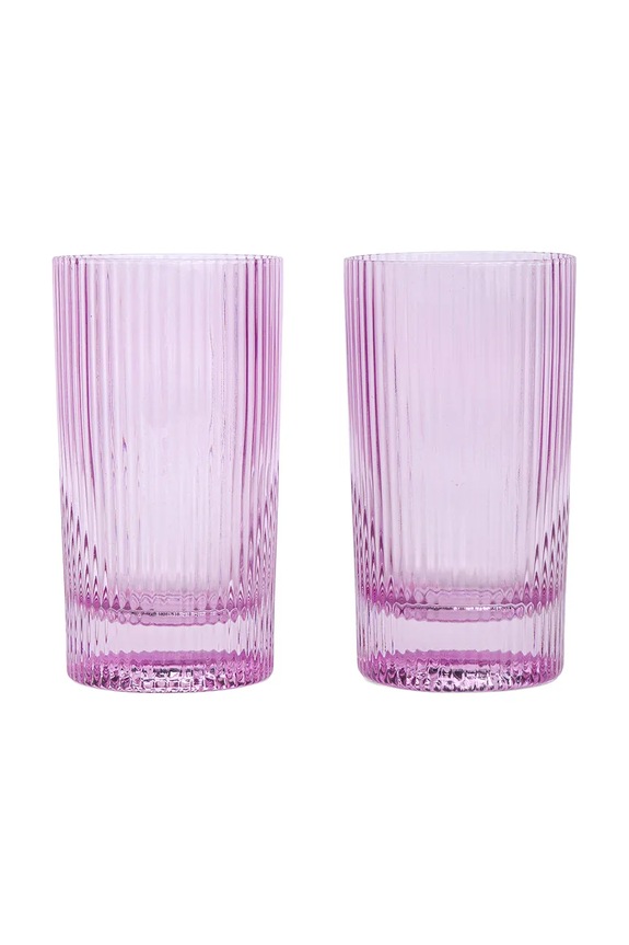 Σετ ποτηριών για ποτά Here's How Stella 355 ml 2-pack ροζ HHC123UK