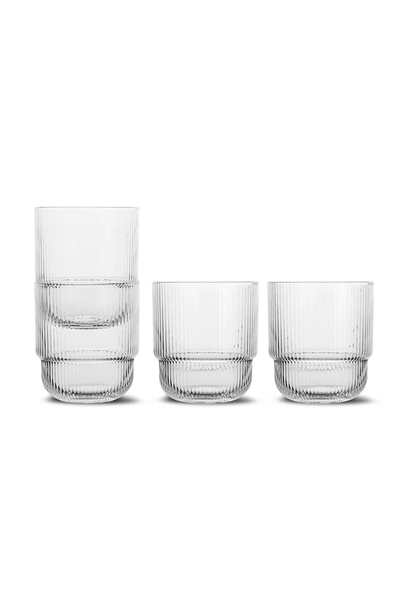 Sagaform zestaw szklanek Blanka 400 ml 4-pack transparentny 5018600