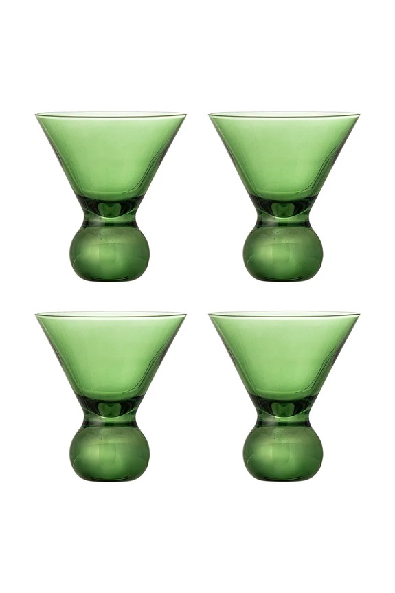 Bloomingville zestaw kieliszków do kaktajli Corliss 165 ml 4-pack transparentny 82072449