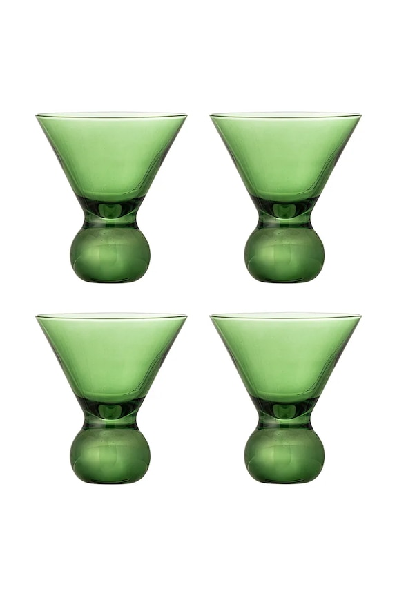 Bloomingville zestaw kieliszków do kaktajli Corliss 165 ml 4-pack transparentny 82072449