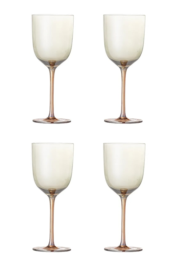 Bloomingville borospohár készlet Aston 350 ml 4 db barna 82072596