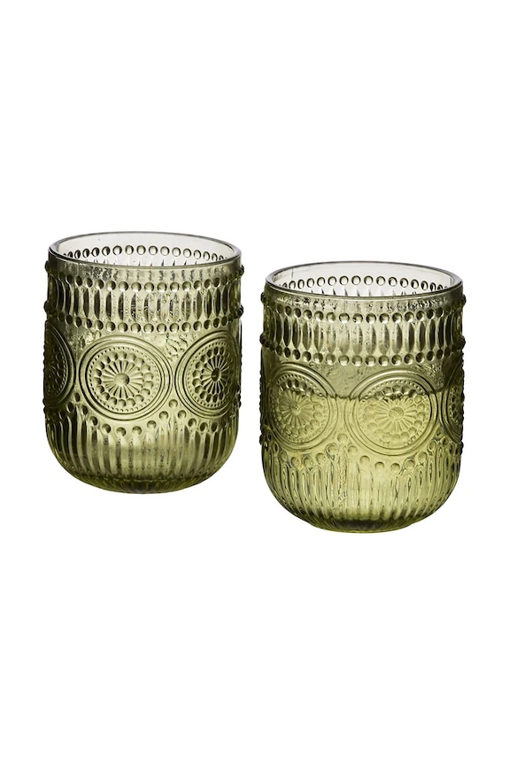 Σετ ποτηριών home & lifestyle Elise 260 ml 4-pack πράσινο HTIA0275