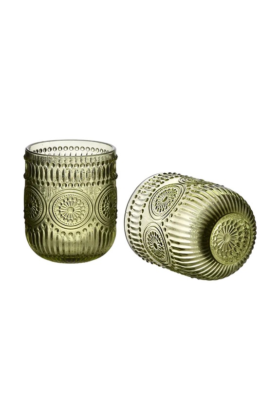 Σετ ποτηριών home & lifestyle Elise 260 ml 4-pack HTIA0275 πράσινο AA00