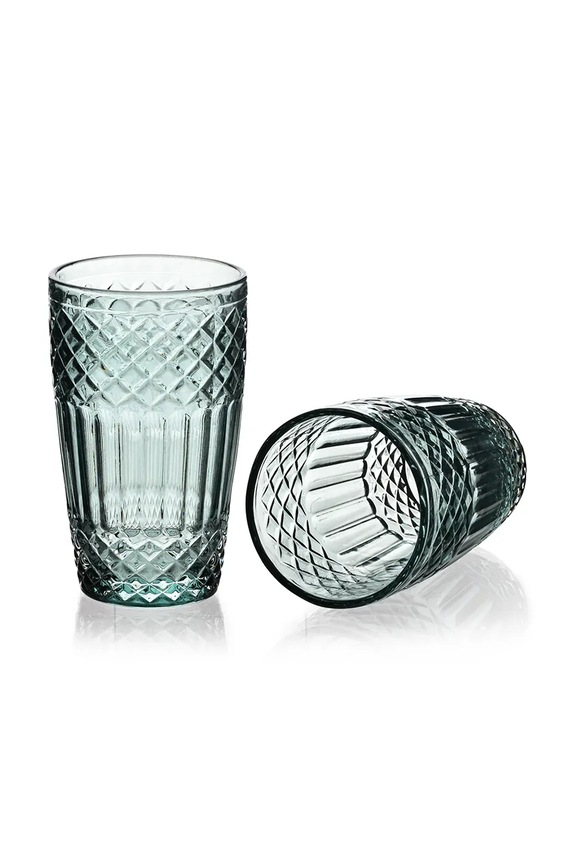 Kuchyňa a bar Sada pohárov Affek Design Ella 370 ml 4-pak HTIA8081.SR tyrkysová