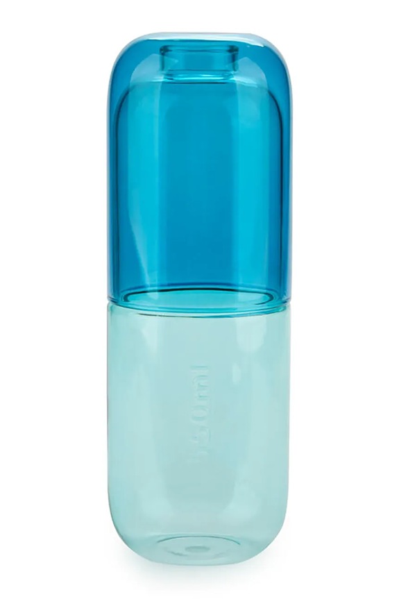 Boca i čaša za vodu Balvi Water Pill 550 ml plava 28148