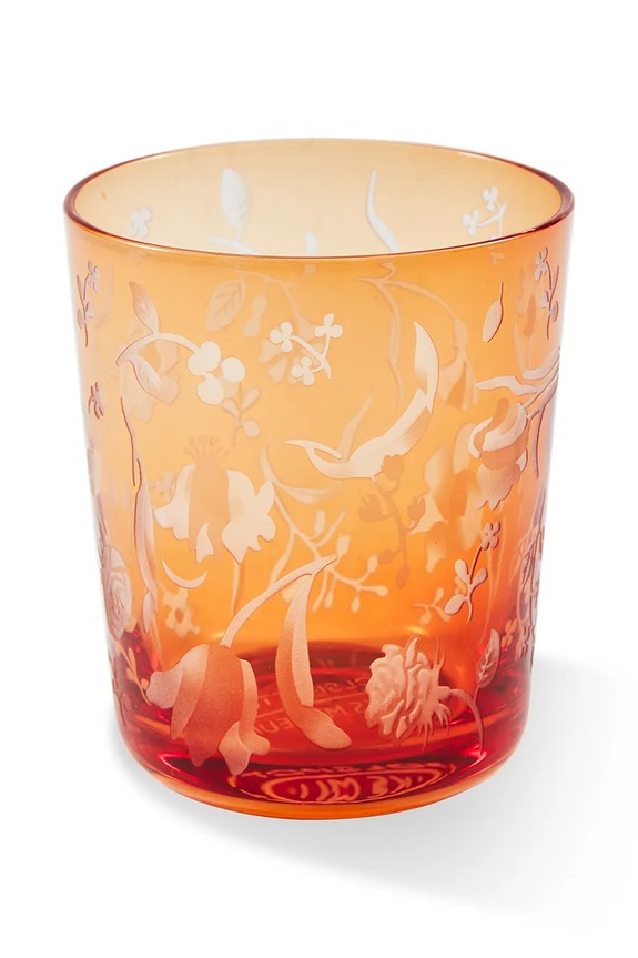 Κουζίνα και μπαρ Σετ ποτηριών Pols Potten scattered flower 250 ml 2-pack 140.230.231 πορτοκαλί