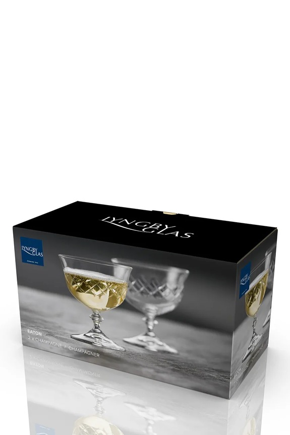 Bucătărie și bar Lyngby set de pahare de șampanie Eaton 280 ml 2-pack 36240 transparent