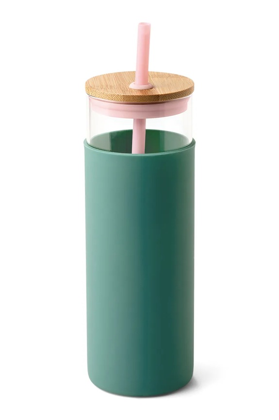 Ποτήρι με καλαμάκι Designworks Ink Tumbler 650 ml πράσινο DTUM.1001EU