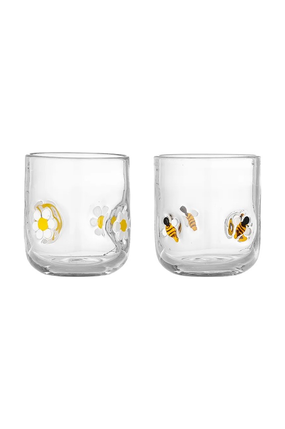 Bloomingville zestaw szklanek Buzz 300 ml 2-pack transparentny 82072792
