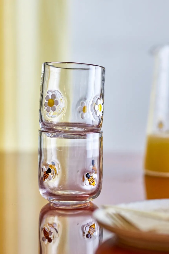 Bloomingville zestaw szklanek Buzz 300 ml 2-pack 82072792 transparentny AA00