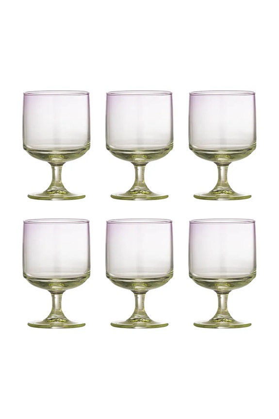 Bloomingville zestaw szklanek Luciana 300 ml 6-pack multicolor 82068739