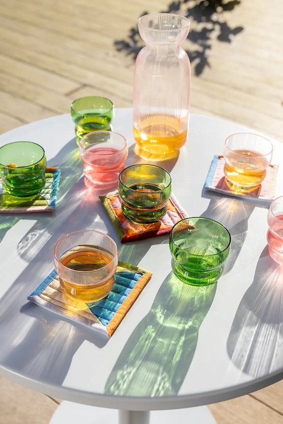 Bucătărie și bar &k Amsterdam un set de ochelari din sticlă colorată 0,15 l 363.02 verde