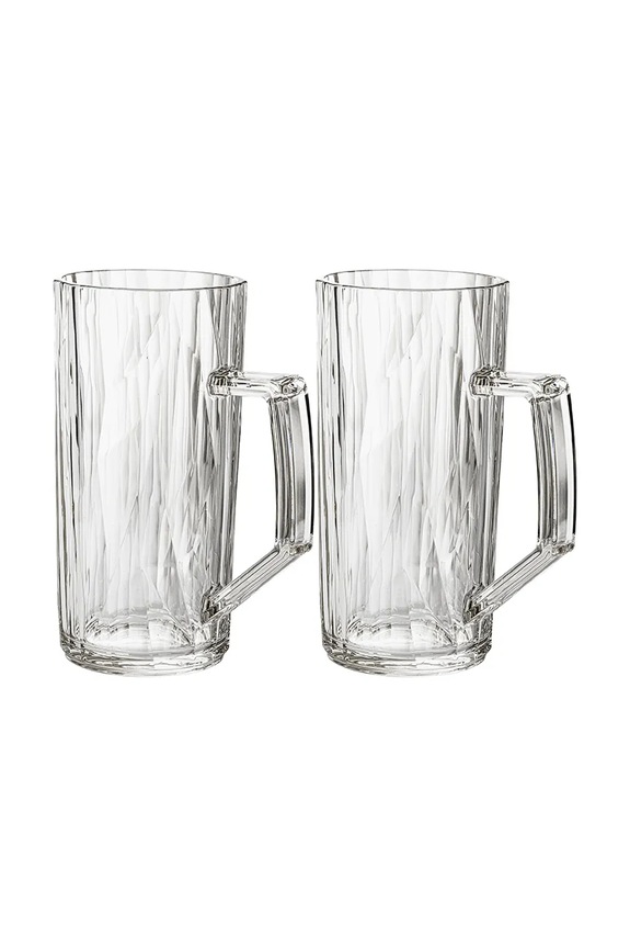 Koziol set de halbe pentru bere din plastic 500 ml transparent 4492535