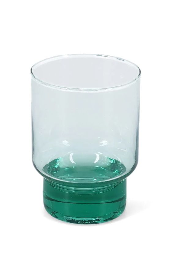 BonBistro sada pohárov z farebného skla 370 ml 614315 tyrkysová AA00