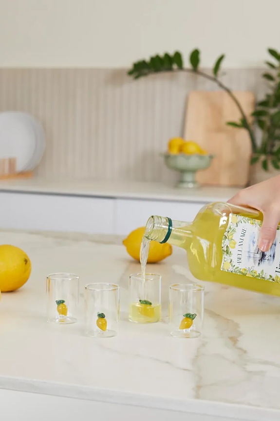 Kuchyňa a bar Balvi sada pohárikov na shots z borosilikátového skla 50 ml 28196 žltá