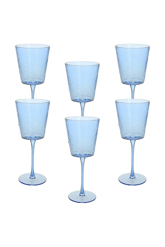Tognana zestaw kieliszków do wina ze szkła 370 ml niebieski VO585X32488A