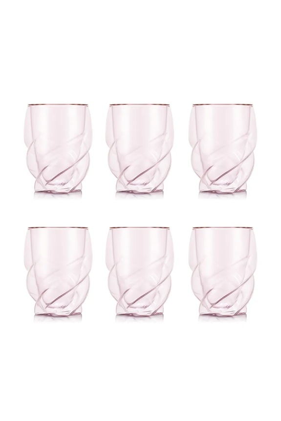 Bodum zestaw szklanek ze szkła borokrzemianowego 0,27 l różowy 12596.674.12