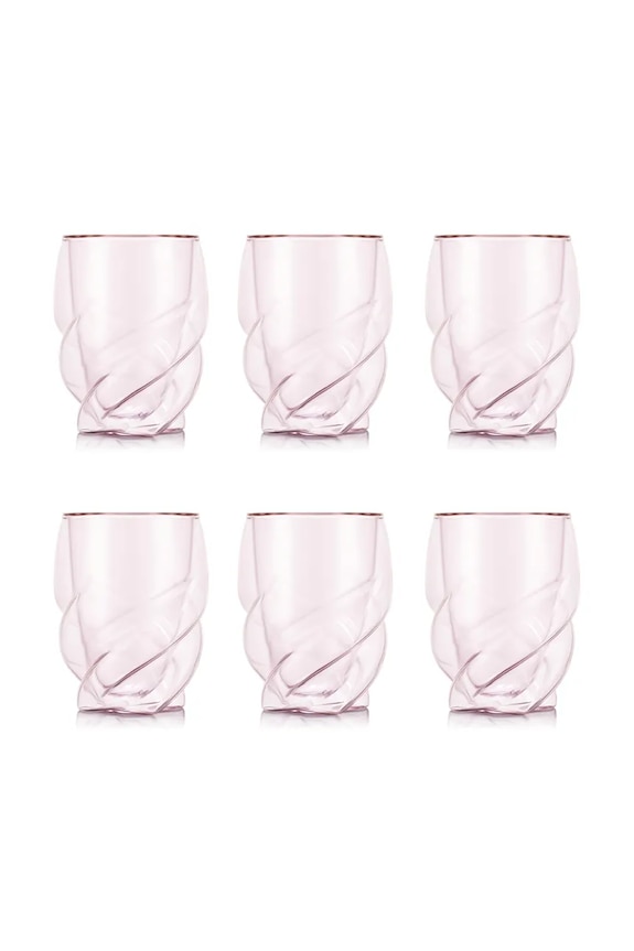 Bodum zestaw szklanek ze szkła borokrzemianowego 0,27 l różowy 12596.674.12