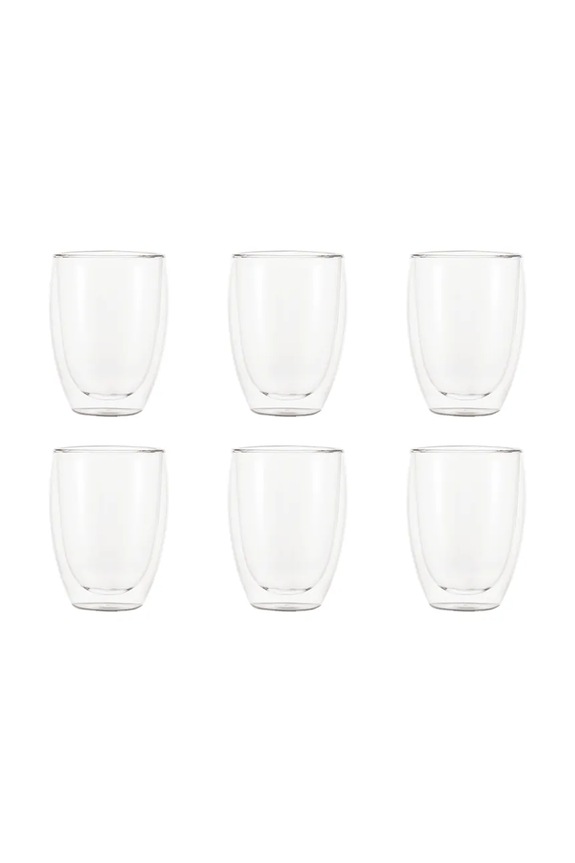 Bodum set de pahare pentru cafea din sticlă borosilicată 0,35 l transparent 4559.10.12