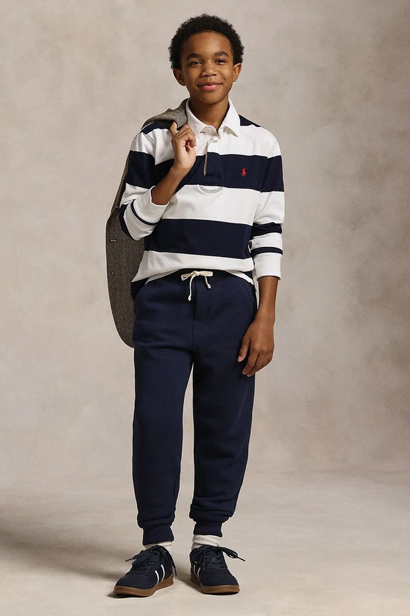 Polo Ralph Lauren - Παιδικό παντελόνι 134-176 cm με ελαστάν σκούρο μπλε 323720897003